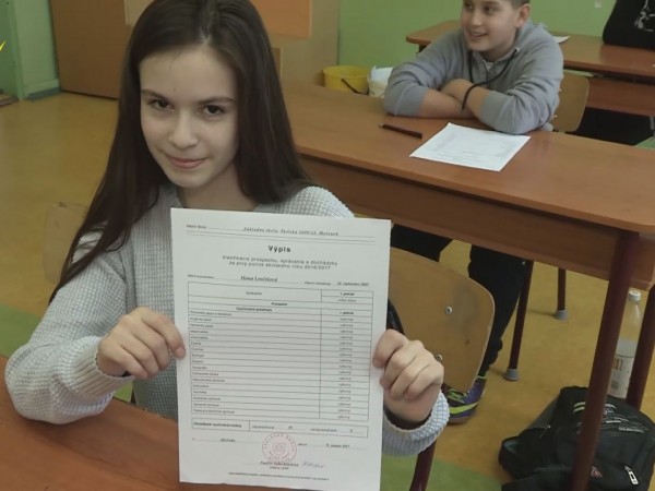 Polročné vysvedčenie v ZŠ