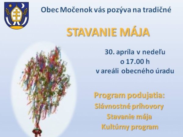 Pozvánka na stavanie mája