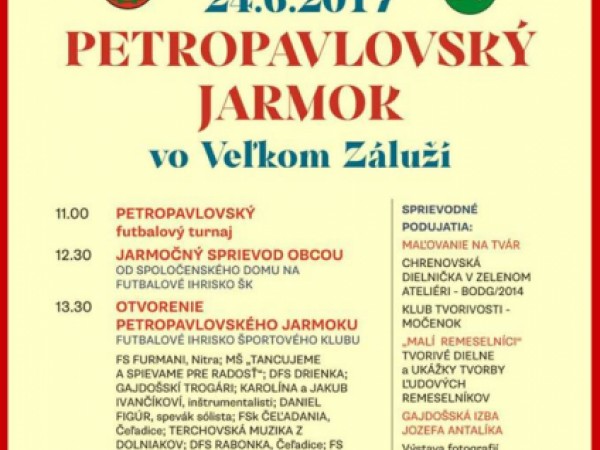 Petropavlovský jarmok vo Veľkom Záluží
