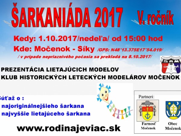 Pozvánka na V. ročník Šarkaniády