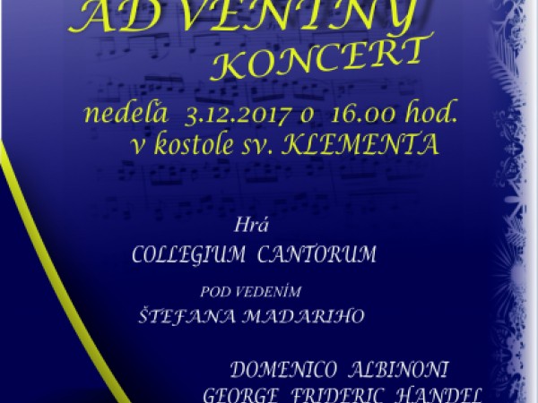 Pozvánka na Adventný koncert 2017