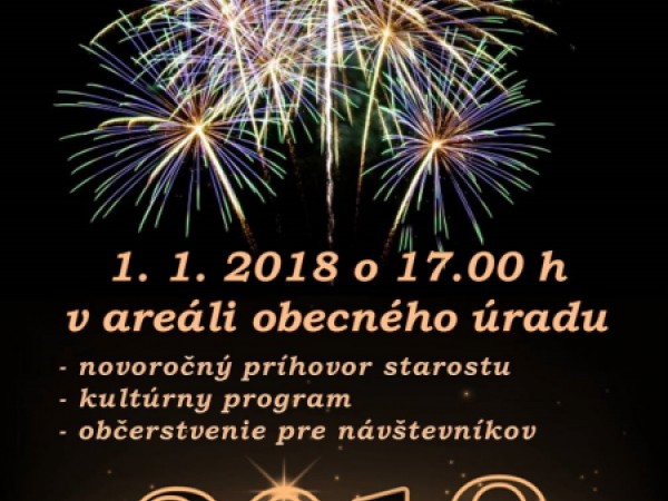 Pozývame Vás na NOVOROČNÝ OHŇOSTROJ