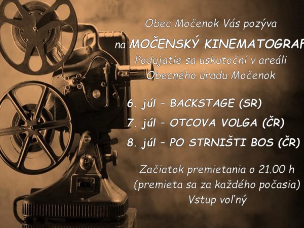 Močenský kinematograf 2018