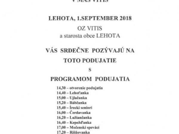 IV. ročník speváckych skupín združených v MAS Vitis