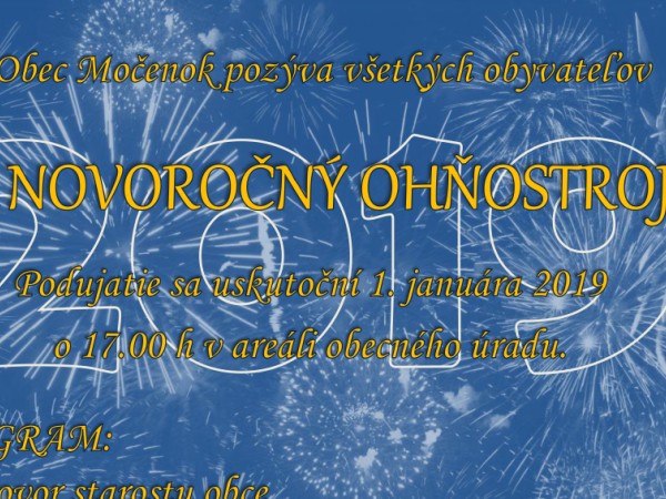 Novoročný ohňostroj 2019