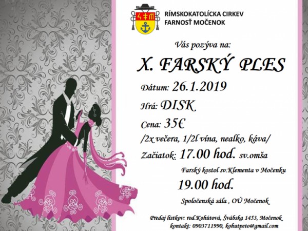 X. Farský ples 2019
