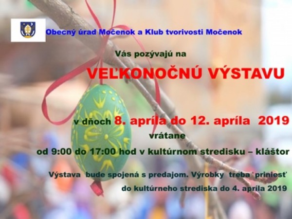 Pozvánka na veľkonočnú výstavu