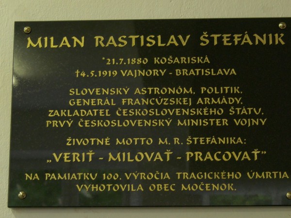 100. výročie úmrtia M. R. Štefánika