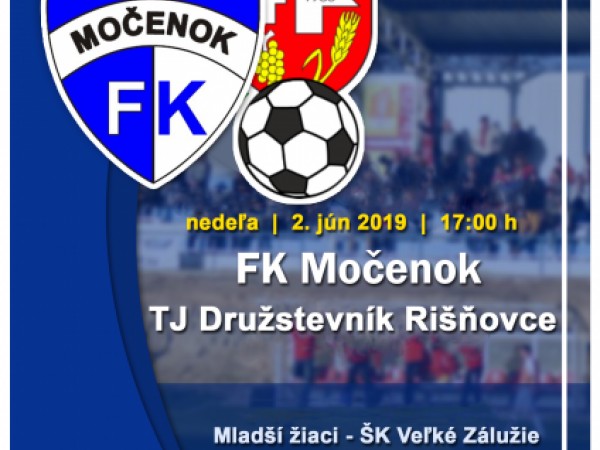 Pozvánka na 28. kolo VI. ligy ObFZ Nitra: FK Močenok : TJ Družstevník Rišňovce