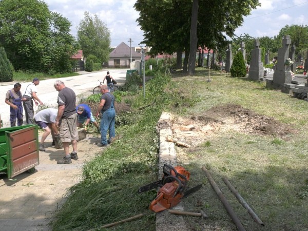 Nové oplotenie dolného cintorína