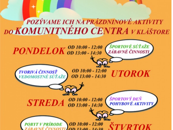 Prázdniny s komunitným centrom