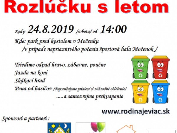 Rozlúčka s letom dňa  24.08.2019