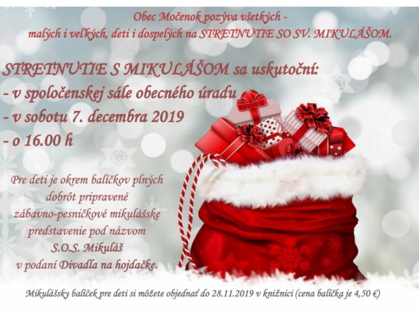 Stretnutie so sv. Mikulášom dňa 7. decembra 2019