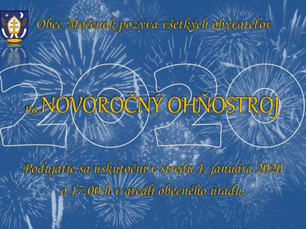 Pozvánka na novoročný ohňostroj