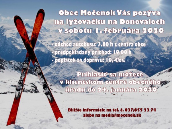 Obecná lyžovačka 2020