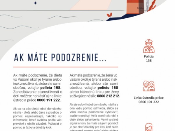 Zastavme násilie aj v čase izolácie