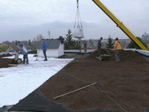 Vodozádržné opatrenia - budova kina - november 2020