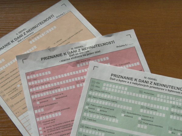 Priznanie k dani z nehnuteľnosti 2021