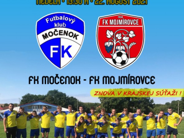 Majstrovský zápas dorastencov FK Močenok - FK Mojmírovce 22.08.2021