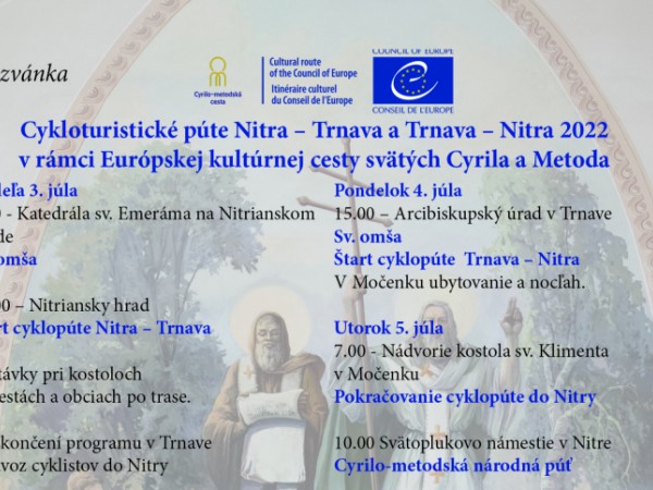 Cykloturistické púte Nitra – Močenok - Trnava a späť