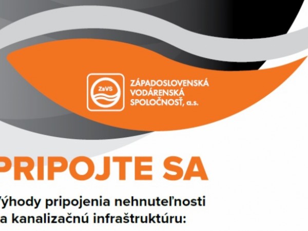 Informačná kampaň o výhodách pripojenia nehnuteľností na kanalizačnú infraštruktúru