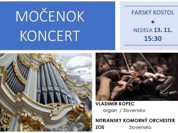 Pozvánka na koncert dňa 13. novembra 2022