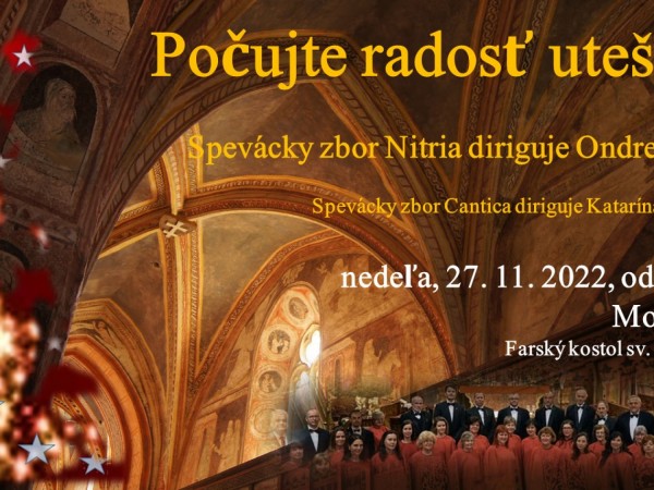 Koncert Počujte radosť utešenú dňa 27. novembra 2022