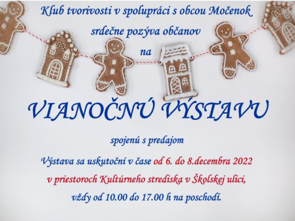 Vianočná výstava spojená s predajom