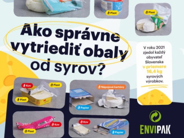 AKO SPRÁVNE VYTRIEDIŤ OBALY OD SYROV?