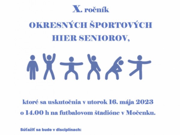 X. ročník OKRESNÝCH ŠPORTOVÝCH HIER SENIOROV