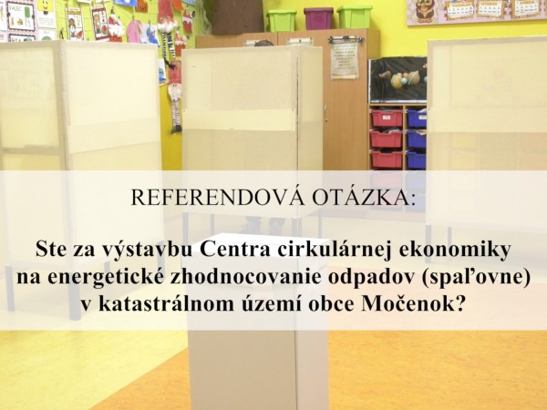 Miestne referendum - informácia