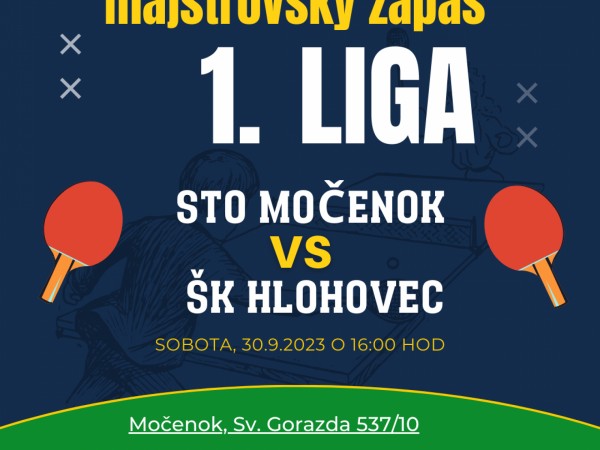 Prvoligový zápas v stolnom tenise