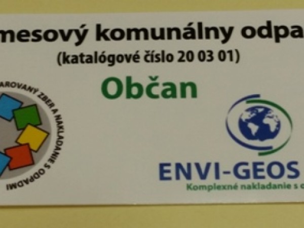 Nálepky na komunálny odpad