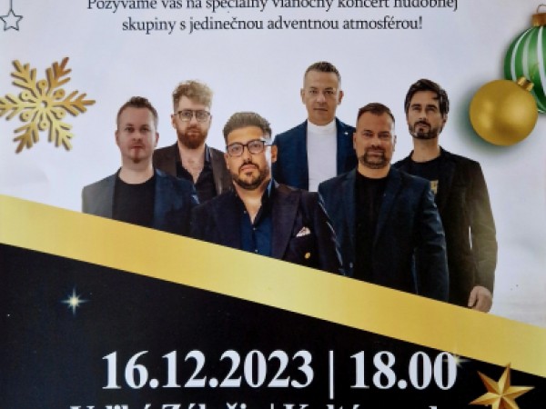 Obec Veľké Zálužie pozýva všetkých na vianočný koncert CIMBAL BROTHERS