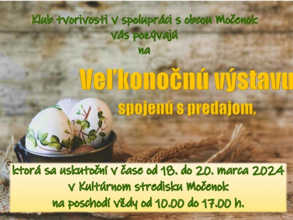 Veľkonočná výstava spojená s predajom