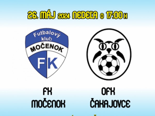 Futbalový klub Močenok pozýva verejnosť na zápasy
