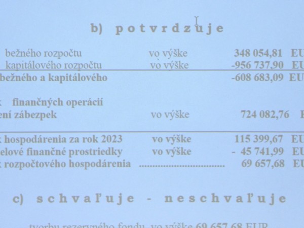 Záverečný účet obce za rok 2023