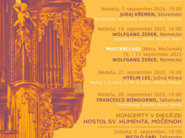 Organový koncert v kostole sv. Klimenta v Močenku