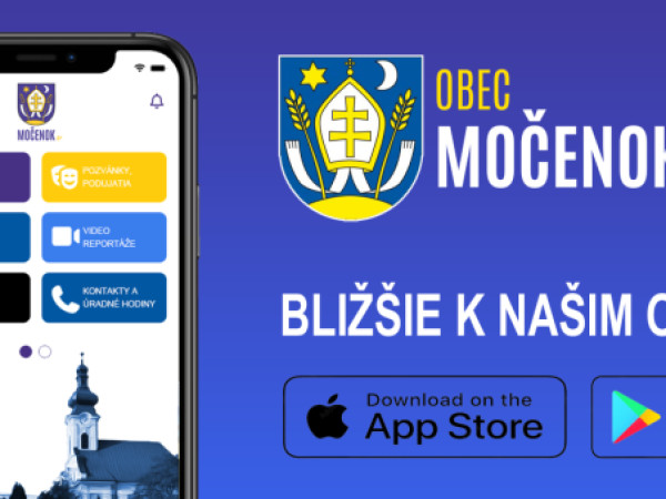 Stiahnite si šikovnú appku Močenok o+