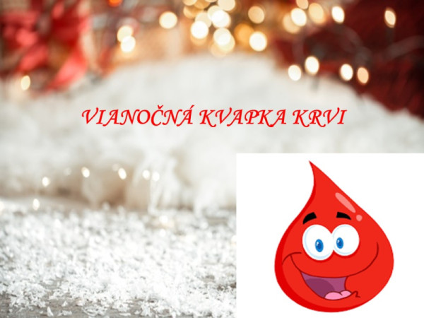 Vianočná kvapka krvi 12. decembra 2025