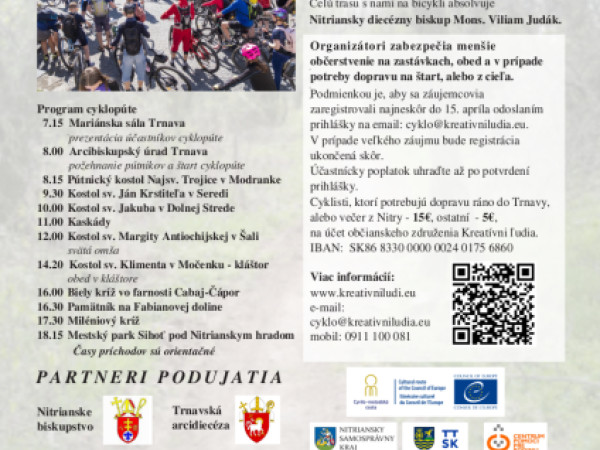 Pozvánka na V. cyklopúť Trnava - Močenok - Nitra