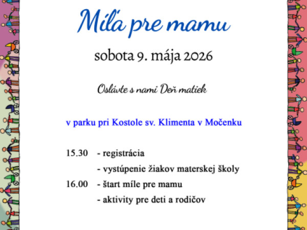 Míľa pre mamu 2026