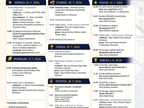 Celonárodný festival kresťanského divadla GORAZDOV MOČENOK