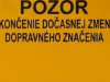 Ukončenie dočasnej zmeny dopravného značenia v ul. Lipová a Cintorínska