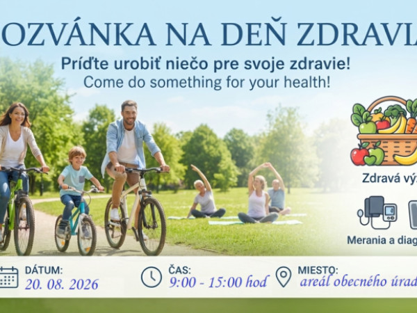 Deň zdravia 20. augusta 2026