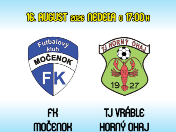 Majstrovský zápas mužov FK Močenok