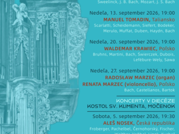 Katedrálny organový festival aj v Močenku