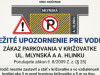 Dôležité upozornenie k zákazu parkovania v križovatke ulíc Mlynská a A. Hlinku