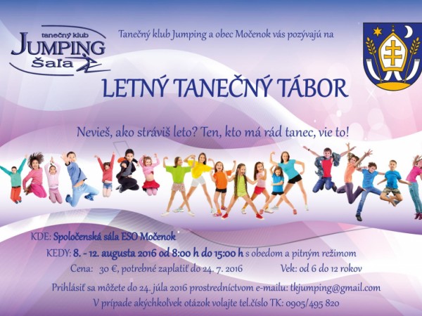 Tanečný klub Jumping Šaľa organizuje Letný tanečný tábor