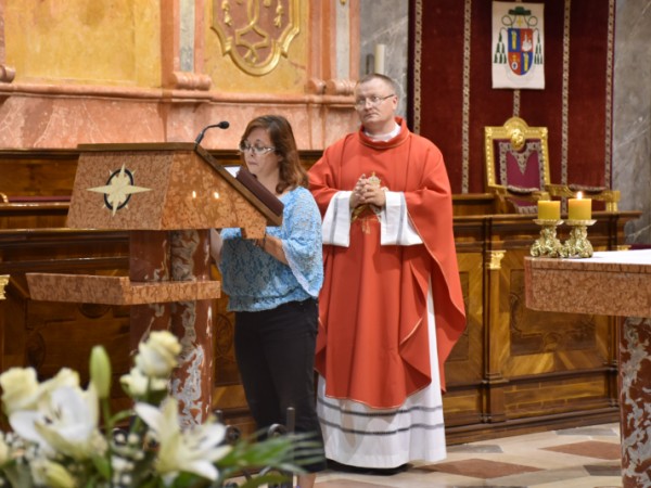 Sv. omša - celebroval vdp.  Peter Michalov v Bazilike sv. Emeráma na Nitrianskom hrade  25. 7. 2018